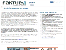 Tablet Screenshot of faktura1.no